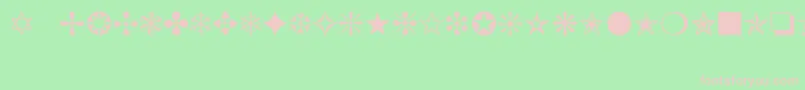 Pinielane Font – Pink Fonts on Green Background