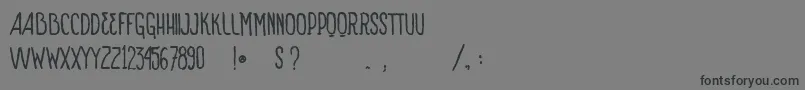 フォントVtksSignOfTimesBold – 黒い文字の灰色の背景