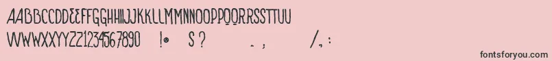 VtksSignOfTimesBold Font – Black Fonts on Pink Background