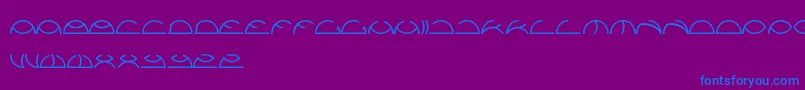Saintfighteraqua Font – Blue Fonts on Purple Background