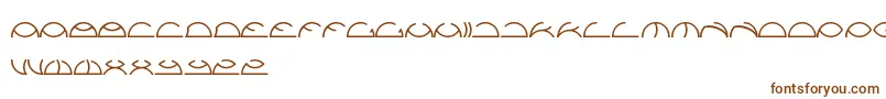 Saintfighteraqua-fontti – ruskeat fontit valkoisella taustalla