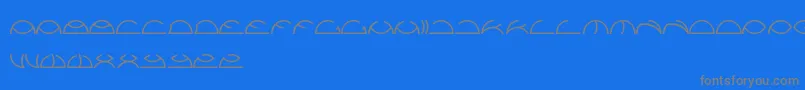 Saintfighteraqua Font – Gray Fonts on Blue Background