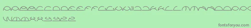 Saintfighteraqua Font – Gray Fonts on Green Background
