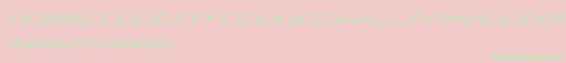 Saintfighteraqua Font – Green Fonts on Pink Background