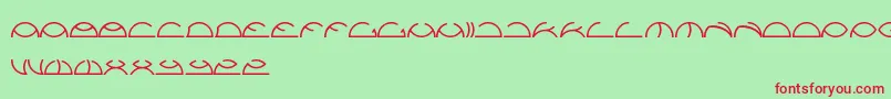 Saintfighteraqua Font – Red Fonts on Green Background