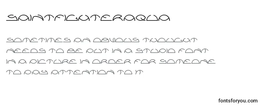 Обзор шрифта Saintfighteraqua