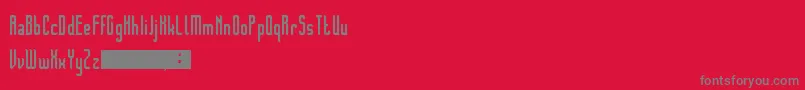 Pinophyta Font – Gray Fonts on Red Background