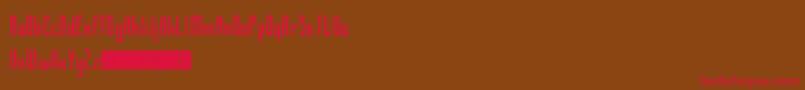 Pinophyta Font – Red Fonts on Brown Background