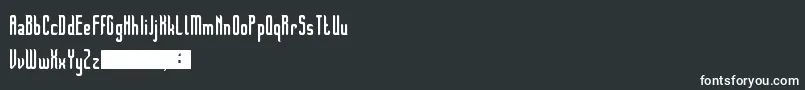Pinophyta Font – White Fonts on Black Background