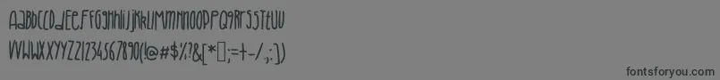 Juliavintage Font – Black Fonts on Gray Background