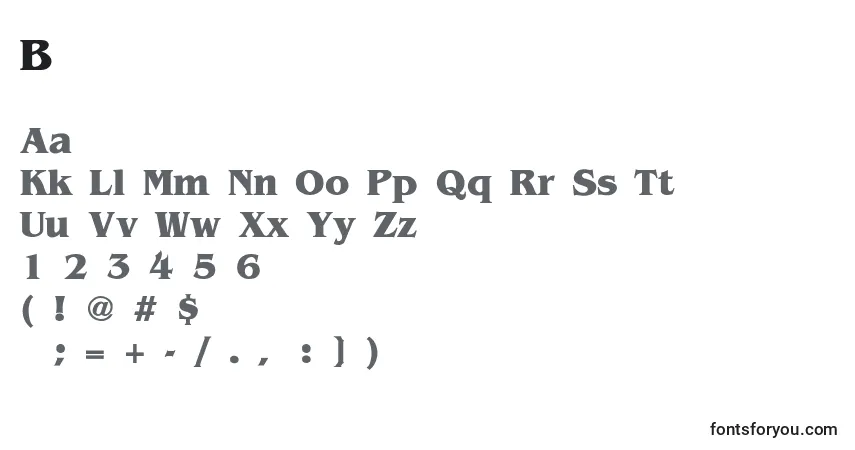 Schriftart BenSmith – Alphabet, Zahlen, spezielle Symbole