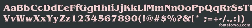 BenSmith Font – Pink Fonts on Black Background