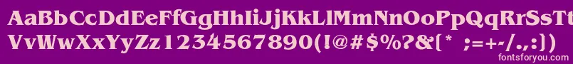 BenSmith Font – Pink Fonts on Purple Background