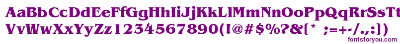 Шрифт BenSmith – фиолетовые шрифты на белом фоне