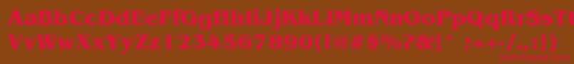 BenSmith Font – Red Fonts on Brown Background