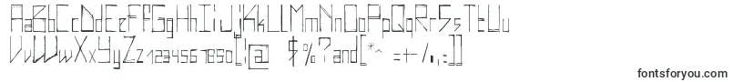 Elektro-Schriftart – Quadratische Schriften