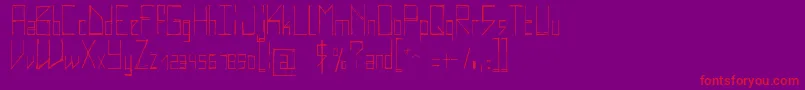 Elektro Font – Red Fonts on Purple Background