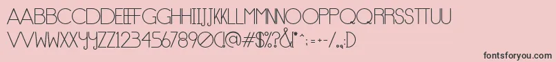Notype Font – Black Fonts on Pink Background