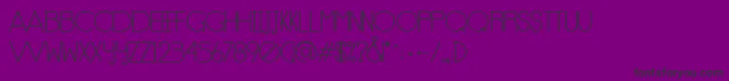 Notype Font – Black Fonts on Purple Background