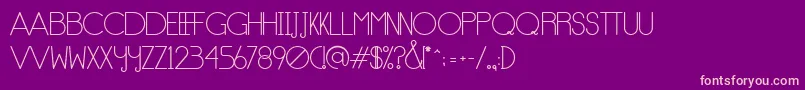 Notype Font – Pink Fonts on Purple Background