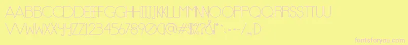 Notype Font – Pink Fonts on Yellow Background