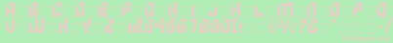 FourthDisplayCapsSsi Font – Pink Fonts on Green Background