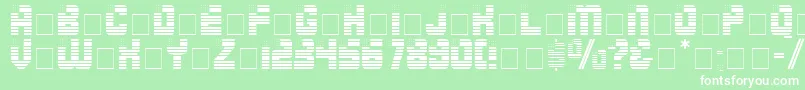 FourthDisplayCapsSsi Font – White Fonts on Green Background