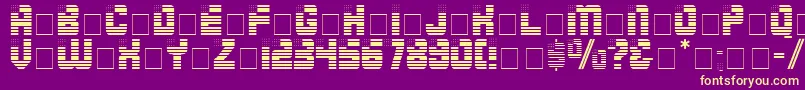 More about FourthDisplayCapsSsi Font FourthDisplayCapsSsi Font – Yellow Fonts on Purple Background