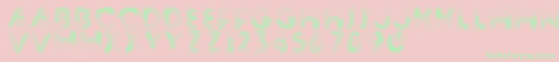 Barnstormer Font – Green Fonts on Pink Background