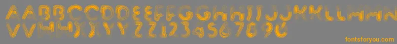 Barnstormer Font – Orange Fonts on Gray Background
