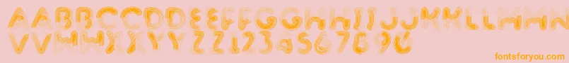 Barnstormer Font – Orange Fonts on Pink Background
