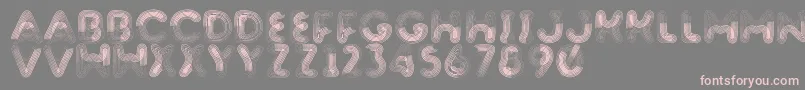 Barnstormer Font – Pink Fonts on Gray Background