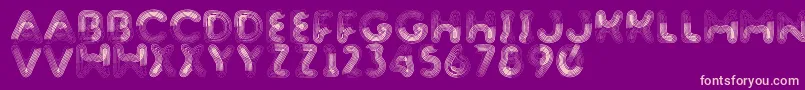 Barnstormer Font – Pink Fonts on Purple Background