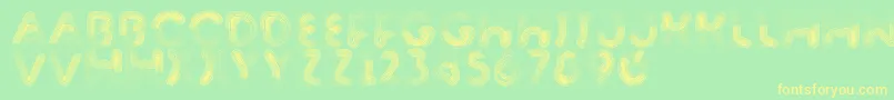 Barnstormer Font – Yellow Fonts on Green Background