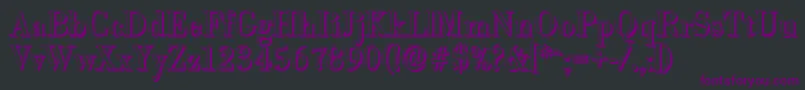フォントBodonishadowRegular – 黒い背景に紫のフォント