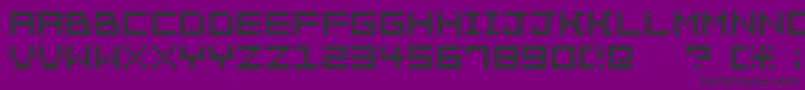 Fonte Pixelation – fontes pretas em um fundo violeta