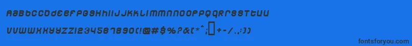 Dunebug45mph Font – Black Fonts on Blue Background