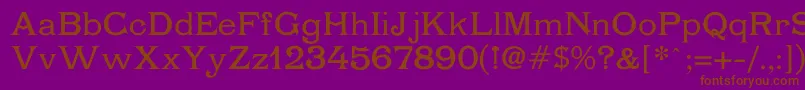 Chartrand Font – Brown Fonts on Purple Background