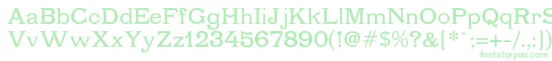 Chartrand Font – Green Fonts on White Background