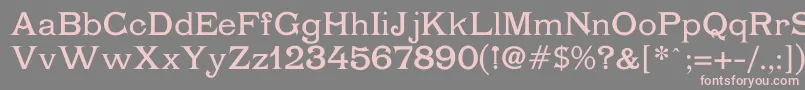 Chartrand Font – Pink Fonts on Gray Background