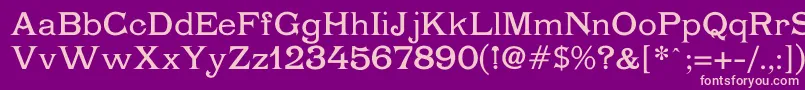 Chartrand Font – Pink Fonts on Purple Background