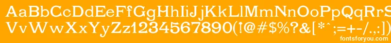 Chartrand Font – White Fonts on Orange Background