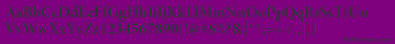 MinionproBolddisp Font – Black Fonts on Purple Background