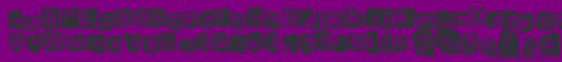 TengoATusHijosNegativo Font – Black Fonts on Purple Background