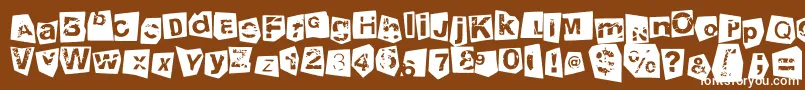 Подробнее о шрифте TengoATusHijosNegativo Шрифт TengoATusHijosNegativo – белые шрифты на коричневом фоне