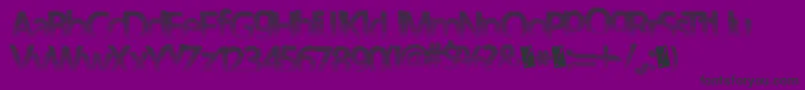 Darthfader Font – Black Fonts on Purple Background