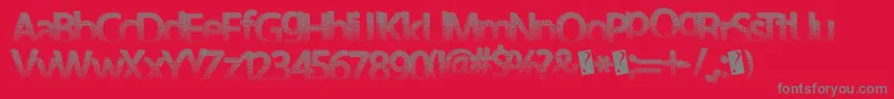 fuente Darthfader – Fuentes Grises Sobre Fondo Rojo