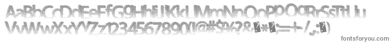 Darthfader Font – Gray Fonts on White Background