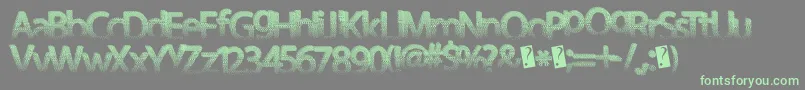 Darthfader Font – Green Fonts on Gray Background