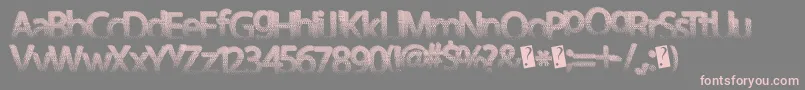 Darthfader-fontti – vaaleanpunaiset fontit harmaalla taustalla